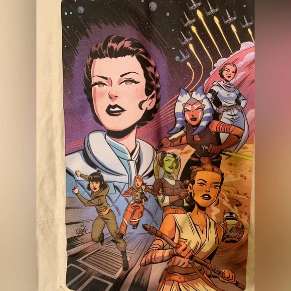 Star Wars Crop Women Of The Galaxy Graphic Spirit Jersey XXL Oversized Boxy - Picture 6 of 10